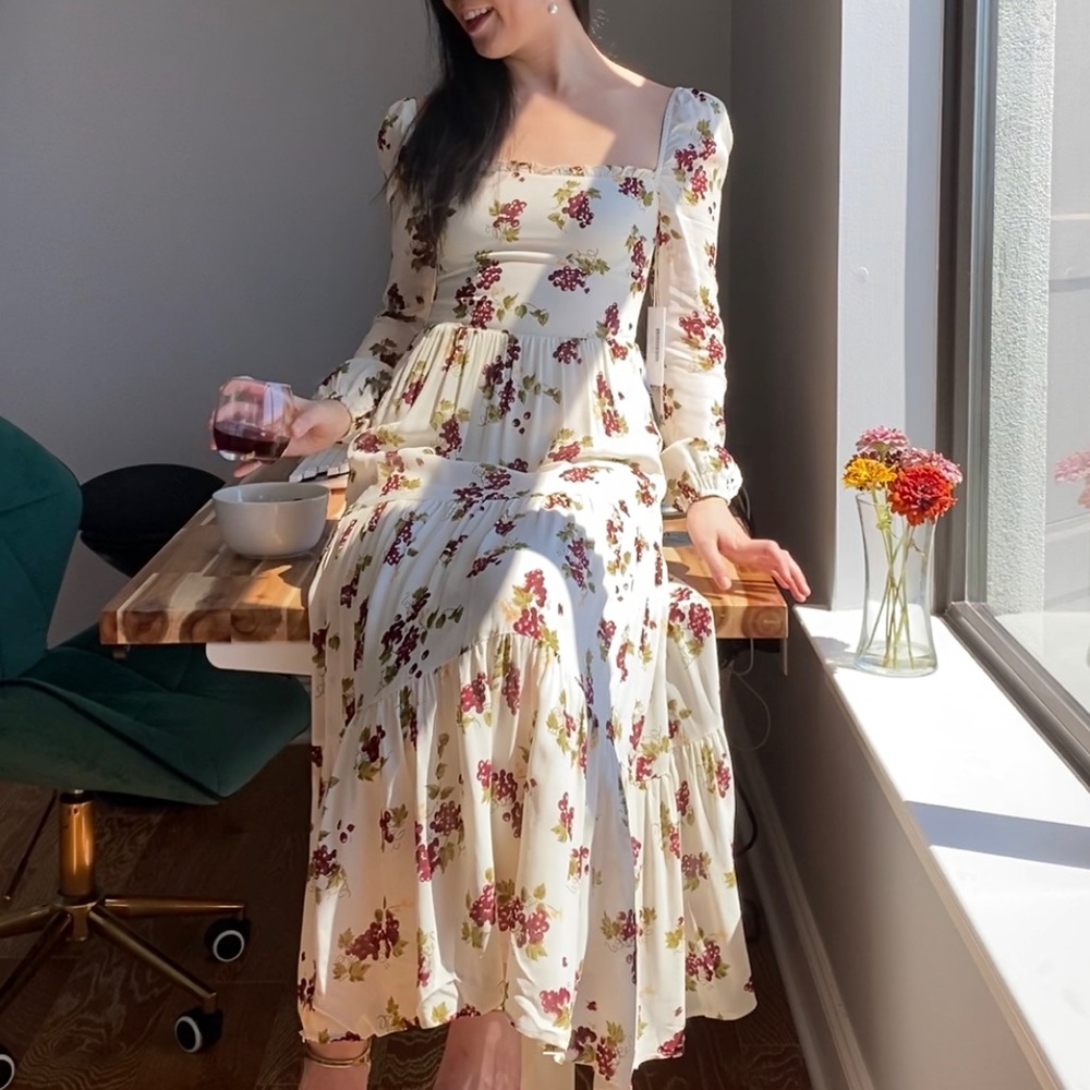 Price firm: NWT Reformation Kellie Dress Grapevine Size 0